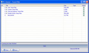 AgataSoft PC Cleaner 1.0 screenshot