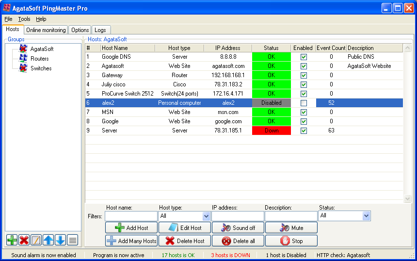 quick ping monitor